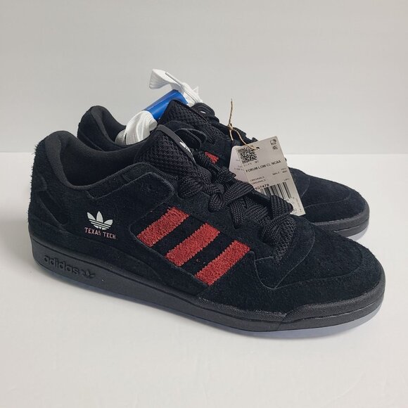 NEW Adidas Forum Low Texas Tech Red Raiders Shoes HQ7478 Size 11 Black main image 5